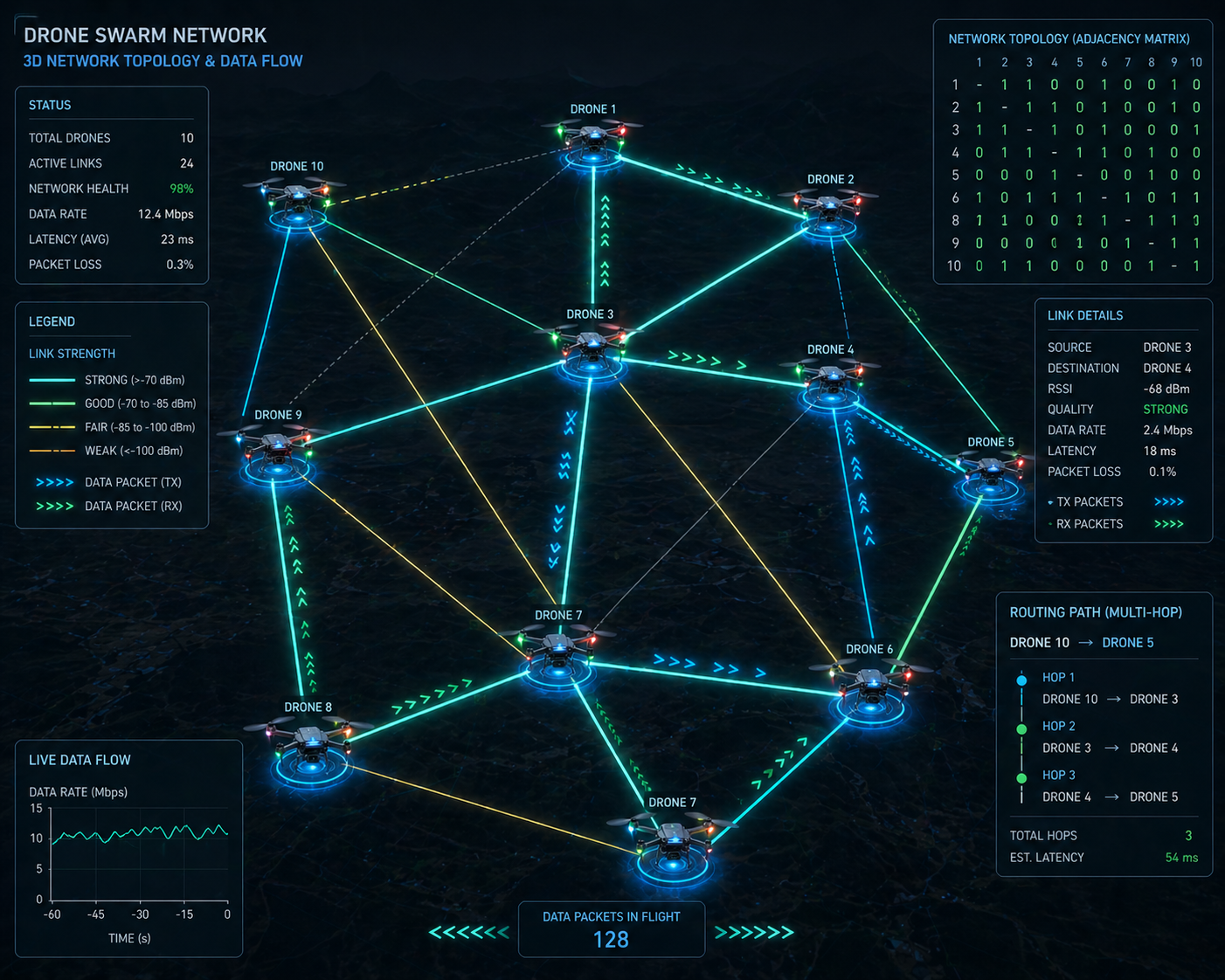 V2X Mesh Network Topology