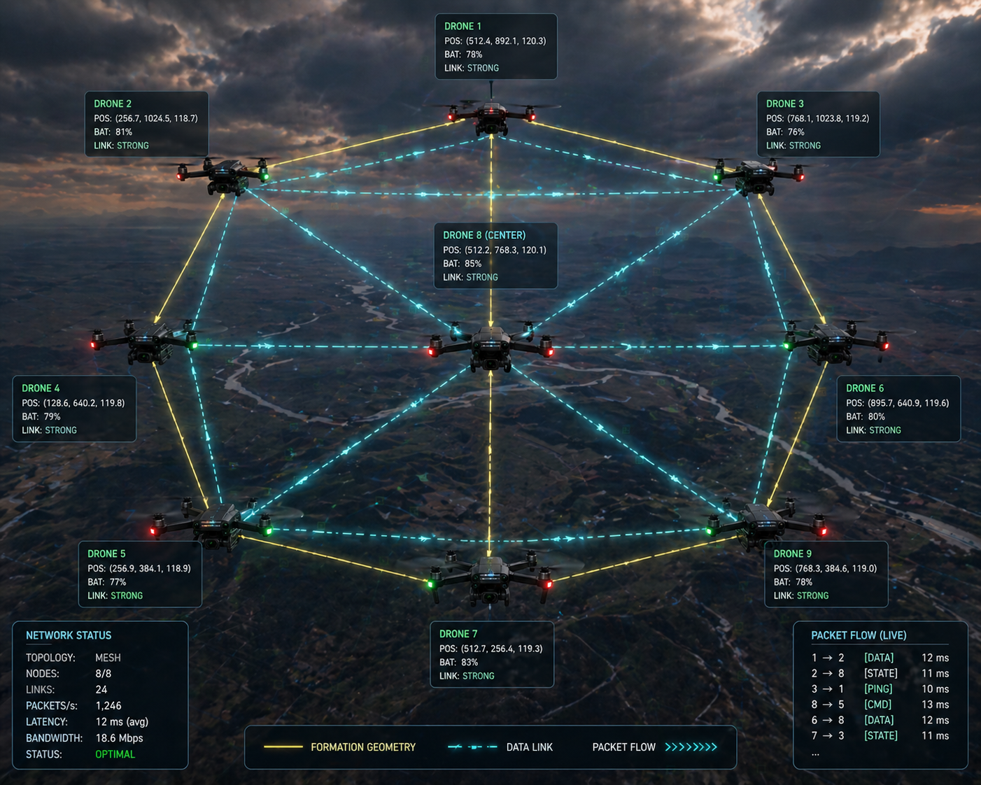 Swarm Coordination Formation